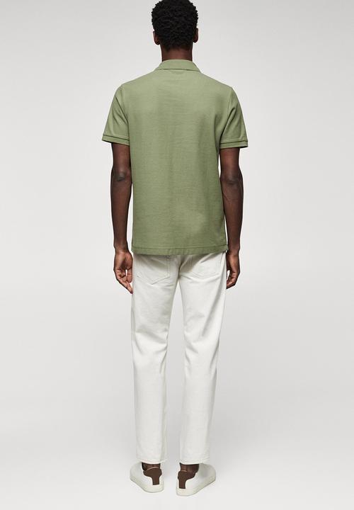 MANGO - Polo shirt rea - khaki