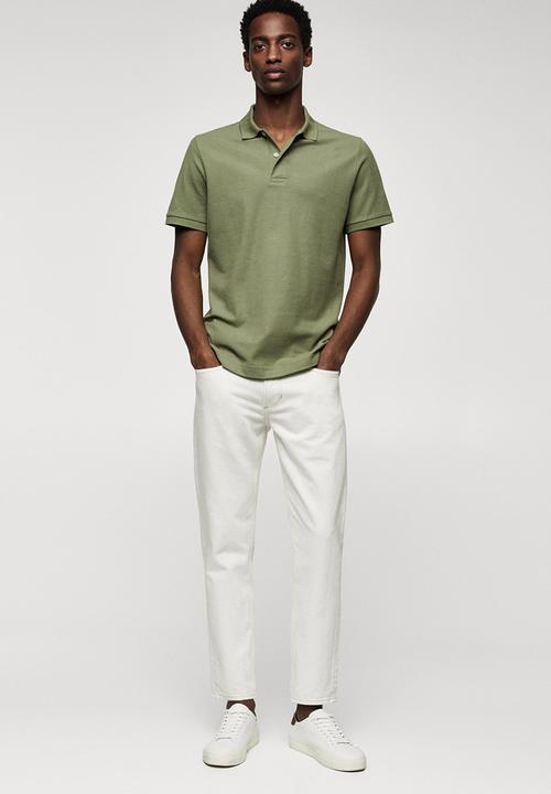 MANGO - Polo shirt rea - khaki