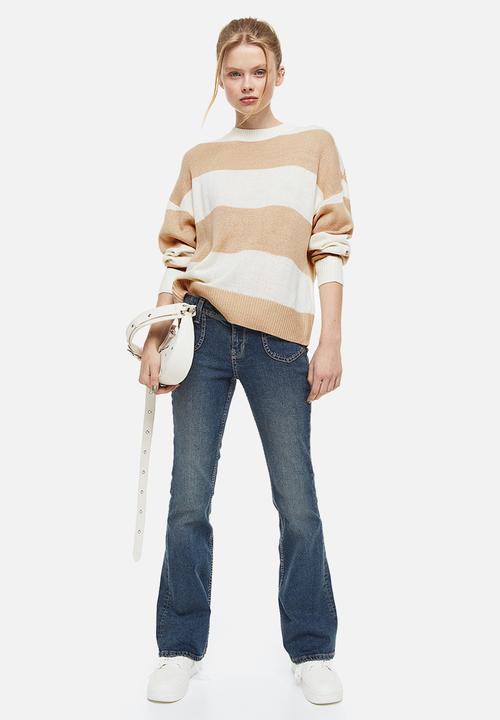 H&M - Jumper - cream/beige striped