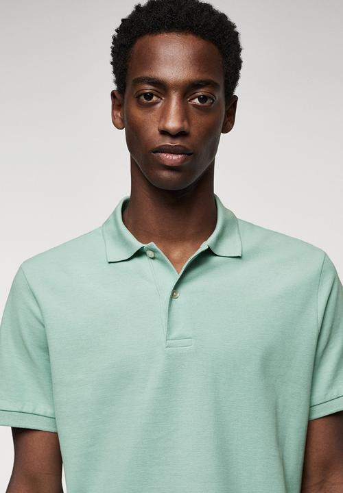 MANGO - Polo shirt rea - blue