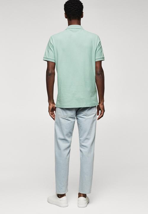 MANGO - Polo shirt rea - blue