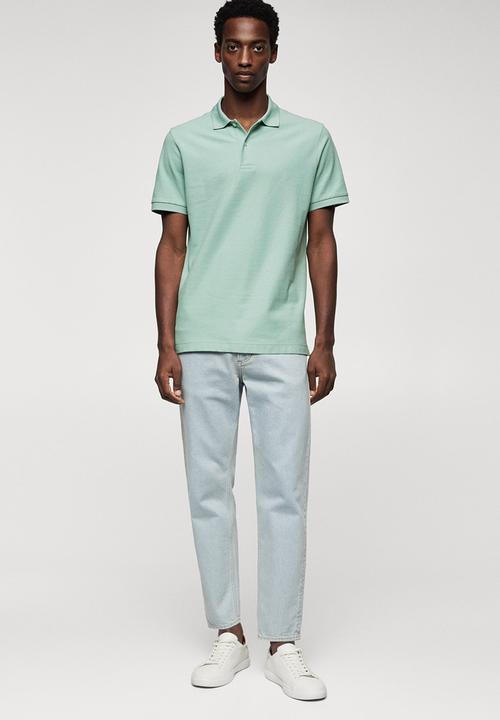 MANGO - Polo shirt rea - blue