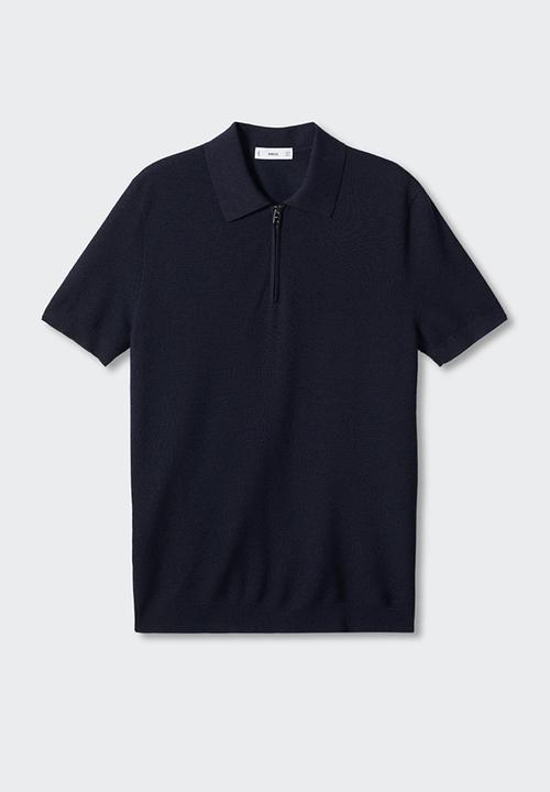 MANGO - Polo shirt charles - navy