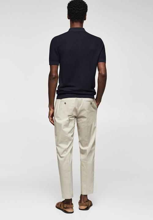 MANGO - Polo shirt charles - navy