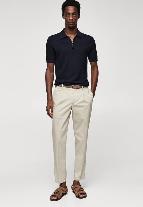 MANGO - Polo shirt charles - navy