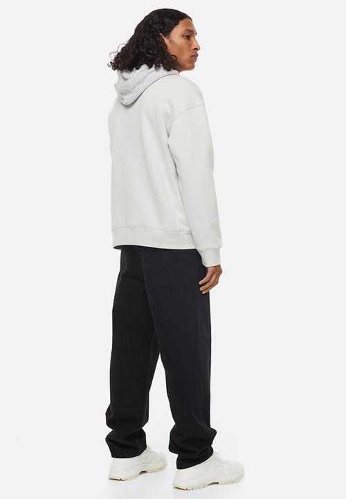 H&M - Relaxed fit printed sweatshirt - light greige/arizon