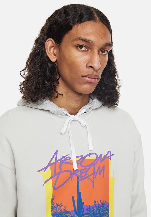 H&M - Relaxed fit printed sweatshirt - light greige/arizon