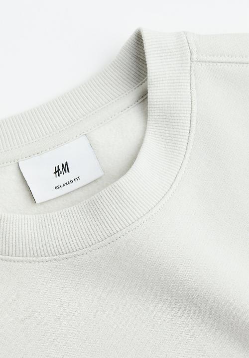 H&M - Relaxed fit printed sweatshirt - light greige/arizon