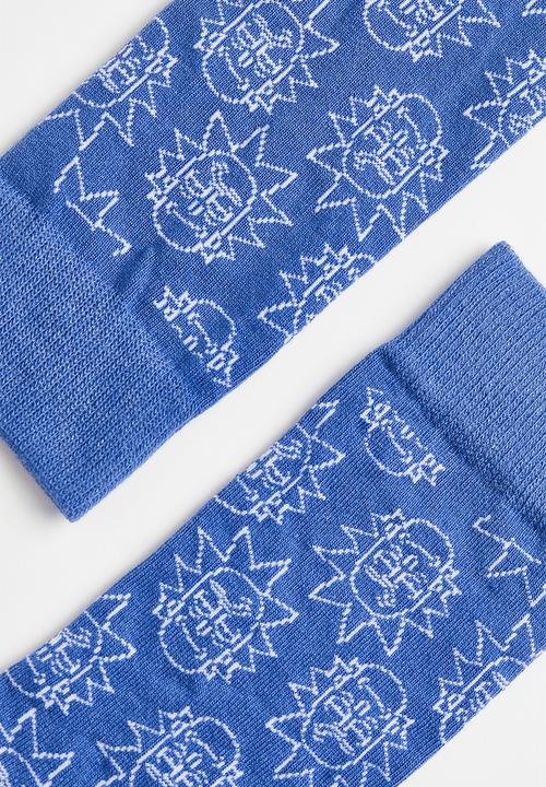 H&M - Motif-detail socks - blue / rick and morty 
