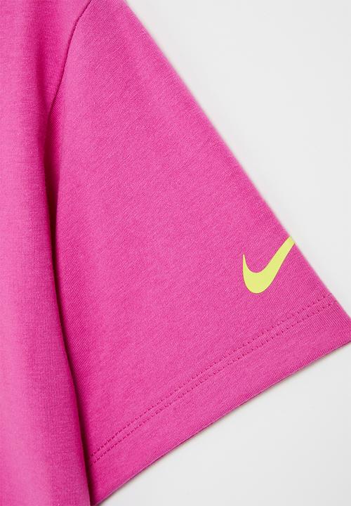 Nike - Nkg double dot swoosh tee - active fuchsia