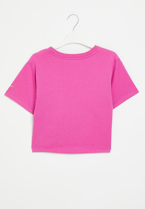 Nike - Nkg double dot swoosh tee - active fuchsia