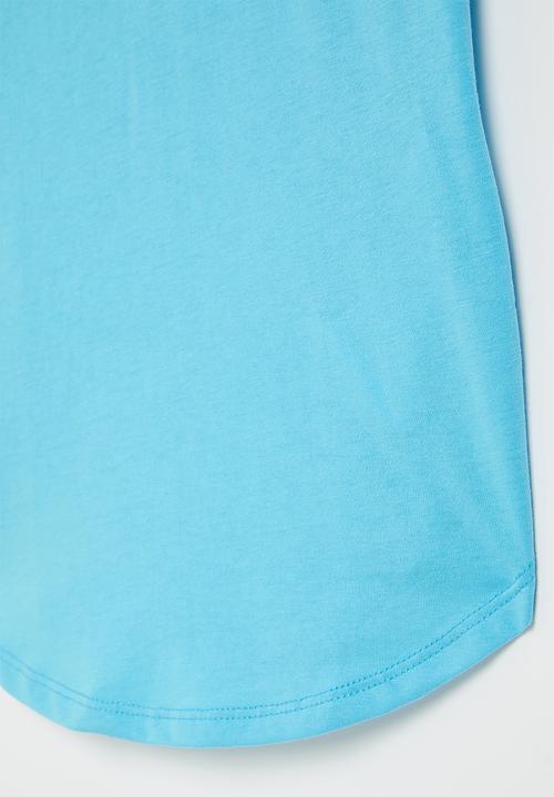 Nike - Nkg jdi swoosh split short sleeve tee - baltic blue