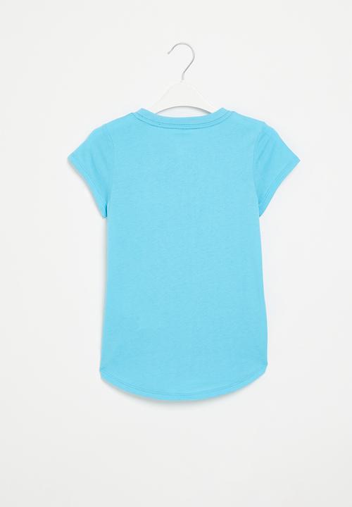 Nike - Nkg jdi swoosh split short sleeve tee - baltic blue