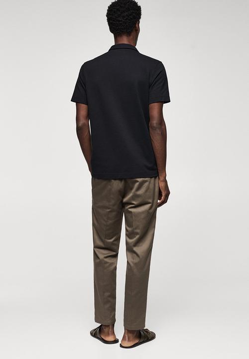 MANGO - Polo shirt ezequi - black