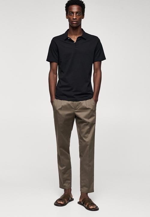 MANGO - Polo shirt ezequi - black