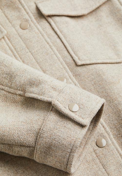 H&M - Shacket - light beige marl