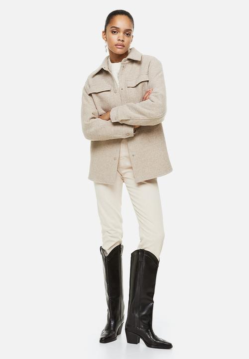 H&M - Shacket - light beige marl
