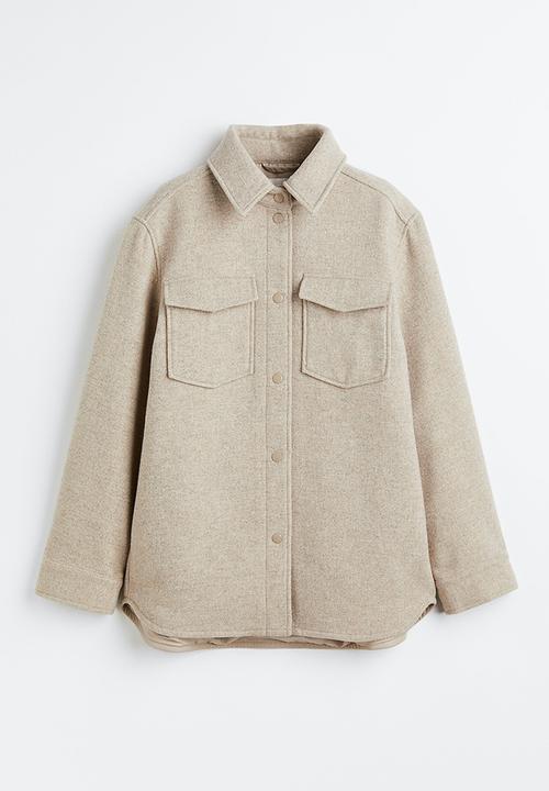H&M - Shacket - light beige marl