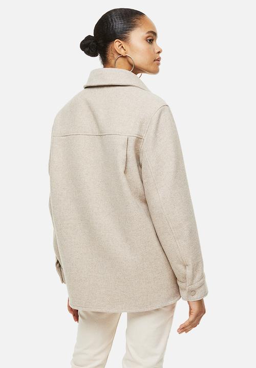H&M - Shacket - light beige marl