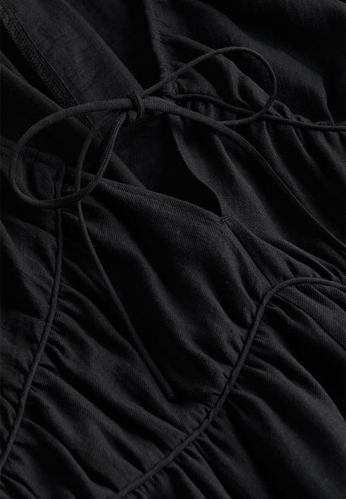 H&M - Oversized lyocell-blend dress - black