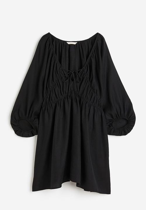 H&M - Oversized lyocell-blend dress - black