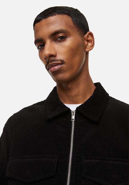 H&M - Corduroy overshirt - black
