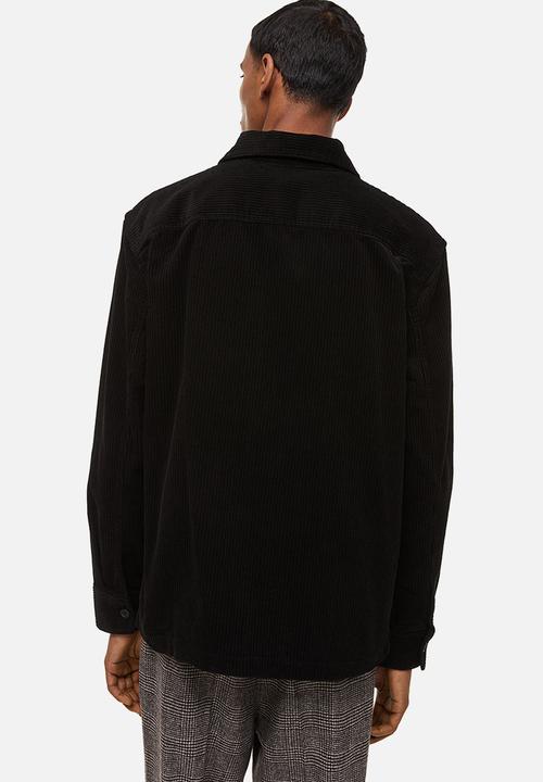 H&M - Corduroy overshirt - black