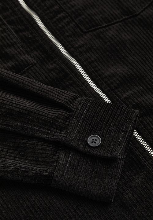 H&M - Corduroy overshirt - black