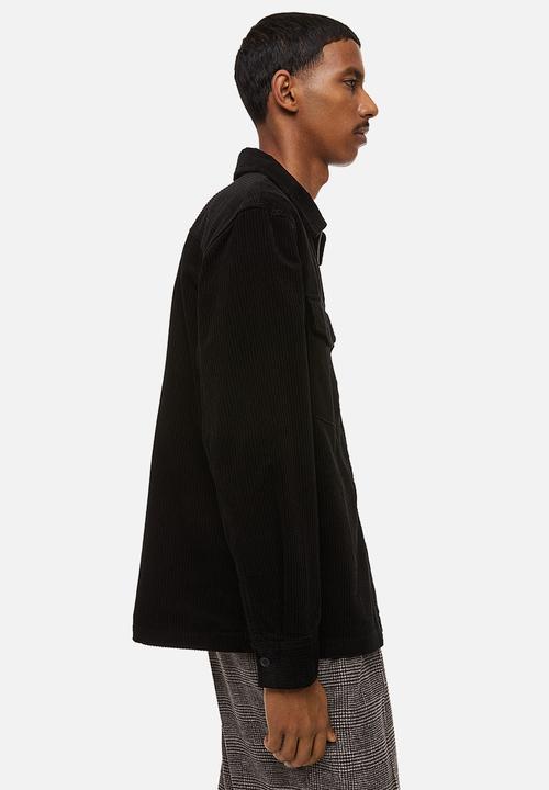 H&M - Corduroy overshirt - black