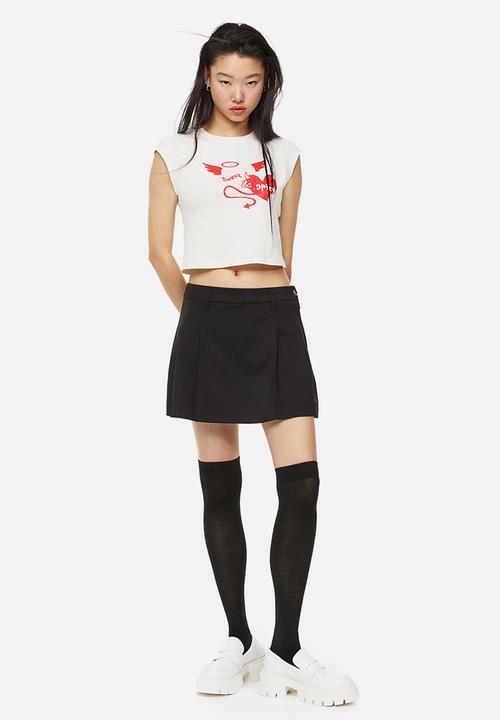 H&M - Printed top - cream/sweet & spicy 