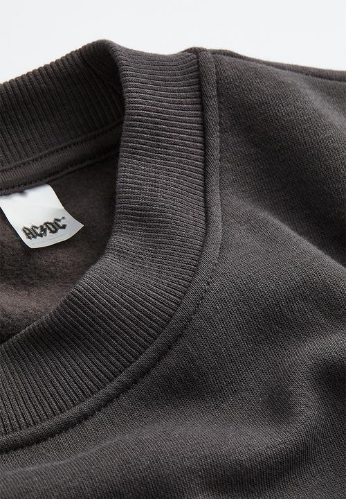 H&M - Oversized sweatshirt - dark grey/ac/dc 