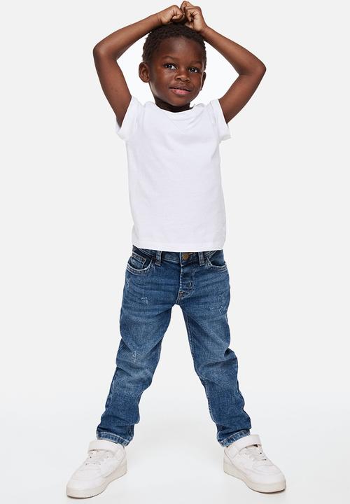 H&M - Relaxed tapered fit jeans - dark denim blue