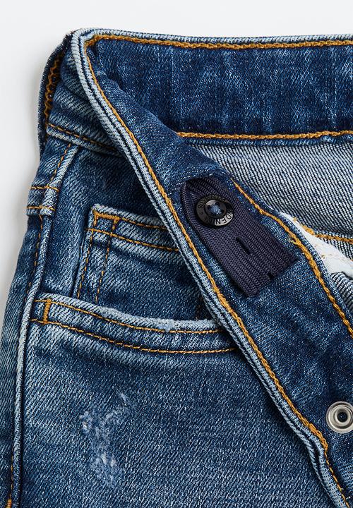 H&M - Relaxed tapered fit jeans - dark denim blue