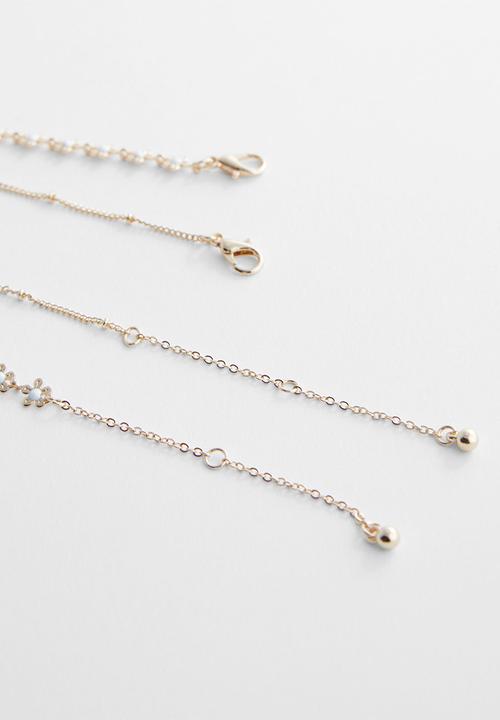 MANGO - Necklace mary - gold
