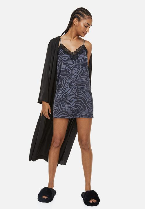H&M - Satin nightslip - purple