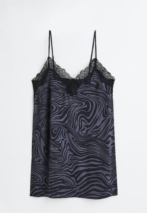 H&M - Satin nightslip - purple