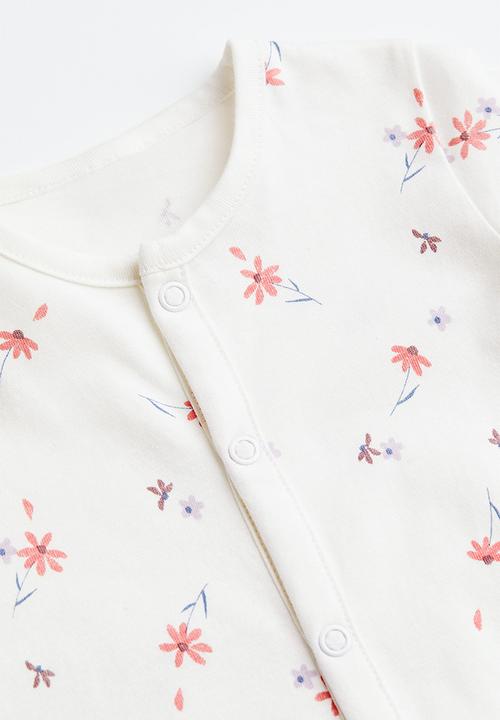 H&M - Patterned pyjamas - natural white/floral