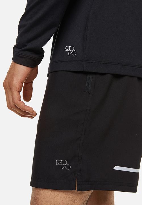 H&M - Long-sleeved sports top - black
