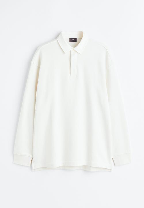 H&M - Relaxed fit polo shirt - white