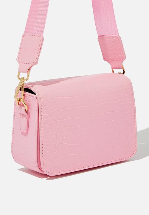 Typo - Cross body bag - rosa powder textured