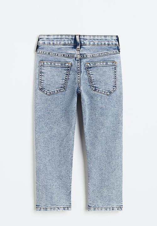 H&M - Relaxed tapered fit jeans - light denim blue 