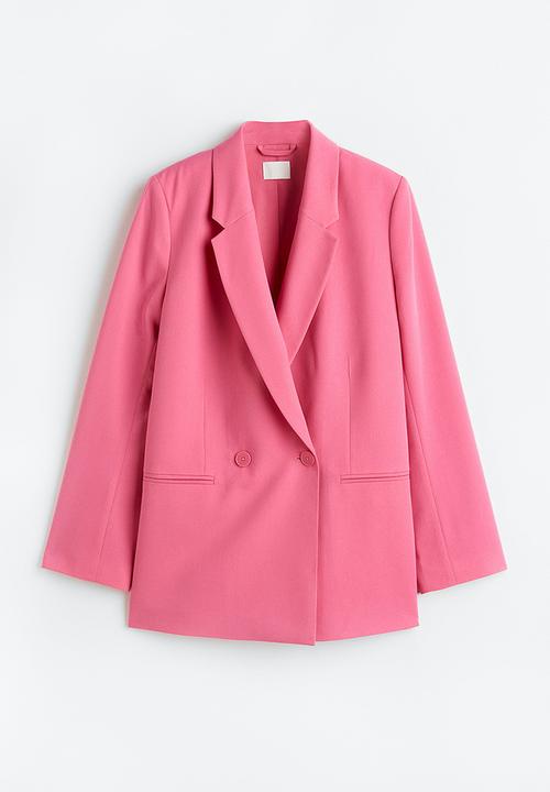 H&M - Double-breasted blazer - pink