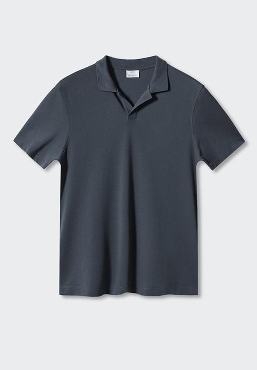 MANGO - Polo shirt taga - blue