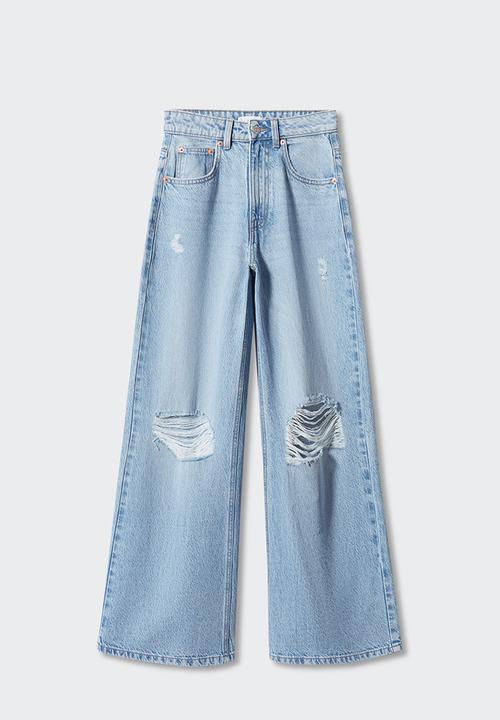 MANGO - Jeans rotos - light denim
