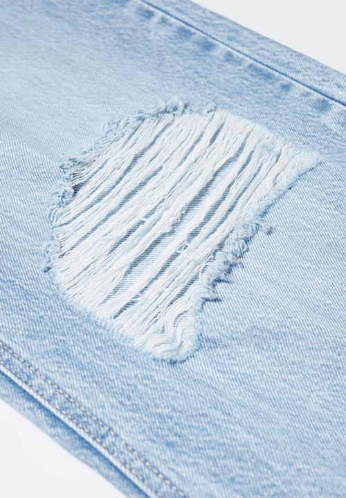 MANGO - Jeans rotos - light denim