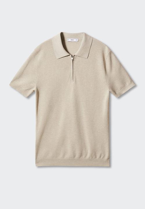MANGO - Polo shirt charles - neutral