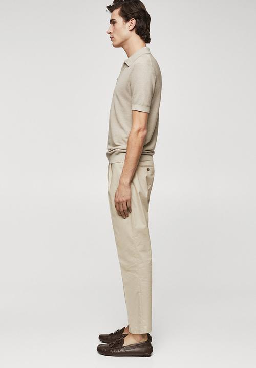 MANGO - Polo shirt charles - neutral