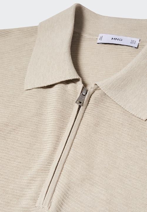 MANGO - Polo shirt charles - neutral
