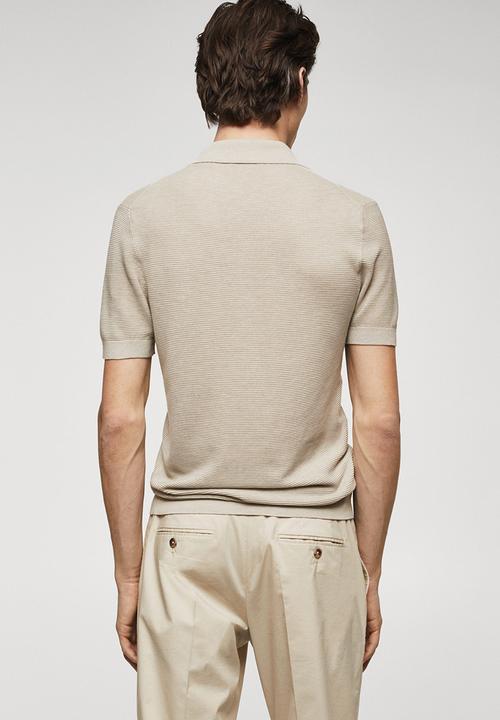 MANGO - Polo shirt charles - neutral