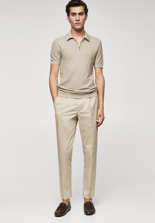 MANGO - Polo shirt charles - neutral
